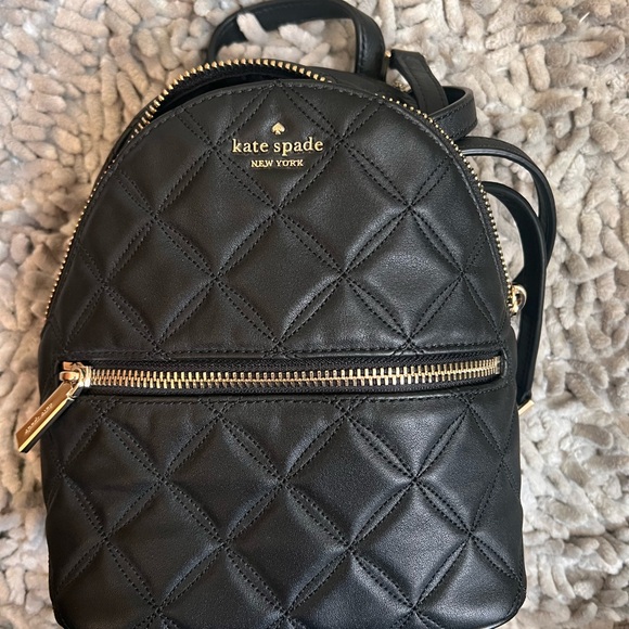 PERFECT GIFT - Kate Spade Mini Backpack Black - Used 1 time. - Picture 3 of 5